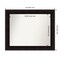 Amanti Art Non-Beveled Wood Wall Mirror, Portico Espresso Frame